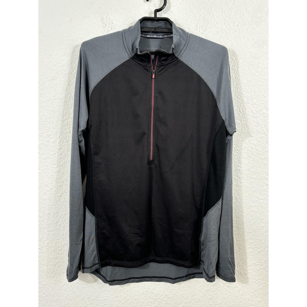 Smartwool Pullover Mens Large PhD Half‎ Zip Merino Wool Running Outdoor Sweater